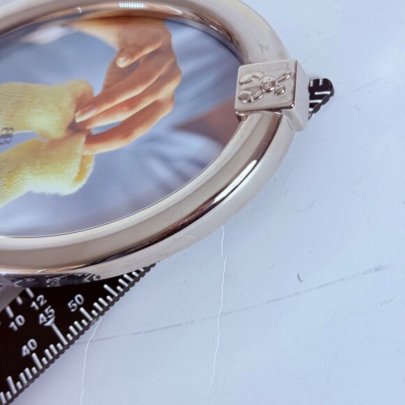 Burnes Of Boston Picture Frame Oval Sleek Silver Plated Photo 4" X 6" Bunny Baby - Picture 11 of 14